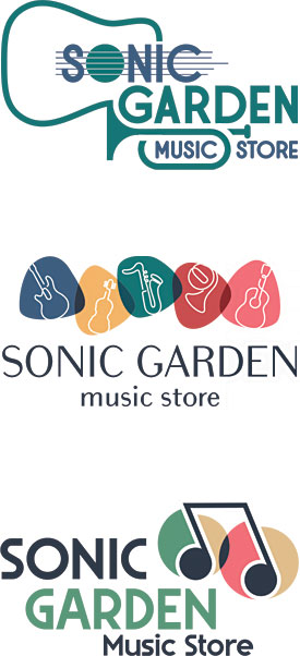 Music Store Logo Design