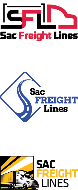 Sac Freight Lines Logistics Logos | Logo Design Services