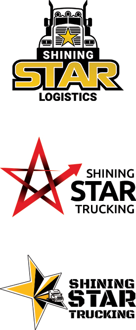 Shining Star Trucking Logo Design