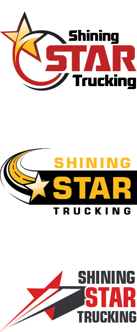 Shining Star Trucking Logos | Logo Design Services