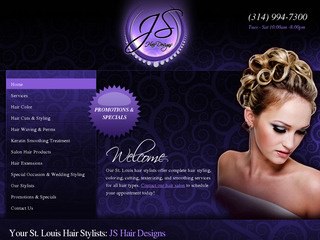 Hair Stylist - Salon Website Design